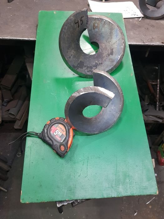 Шнек на щепоріз подрібнювача гілок Конусний двохзахідний