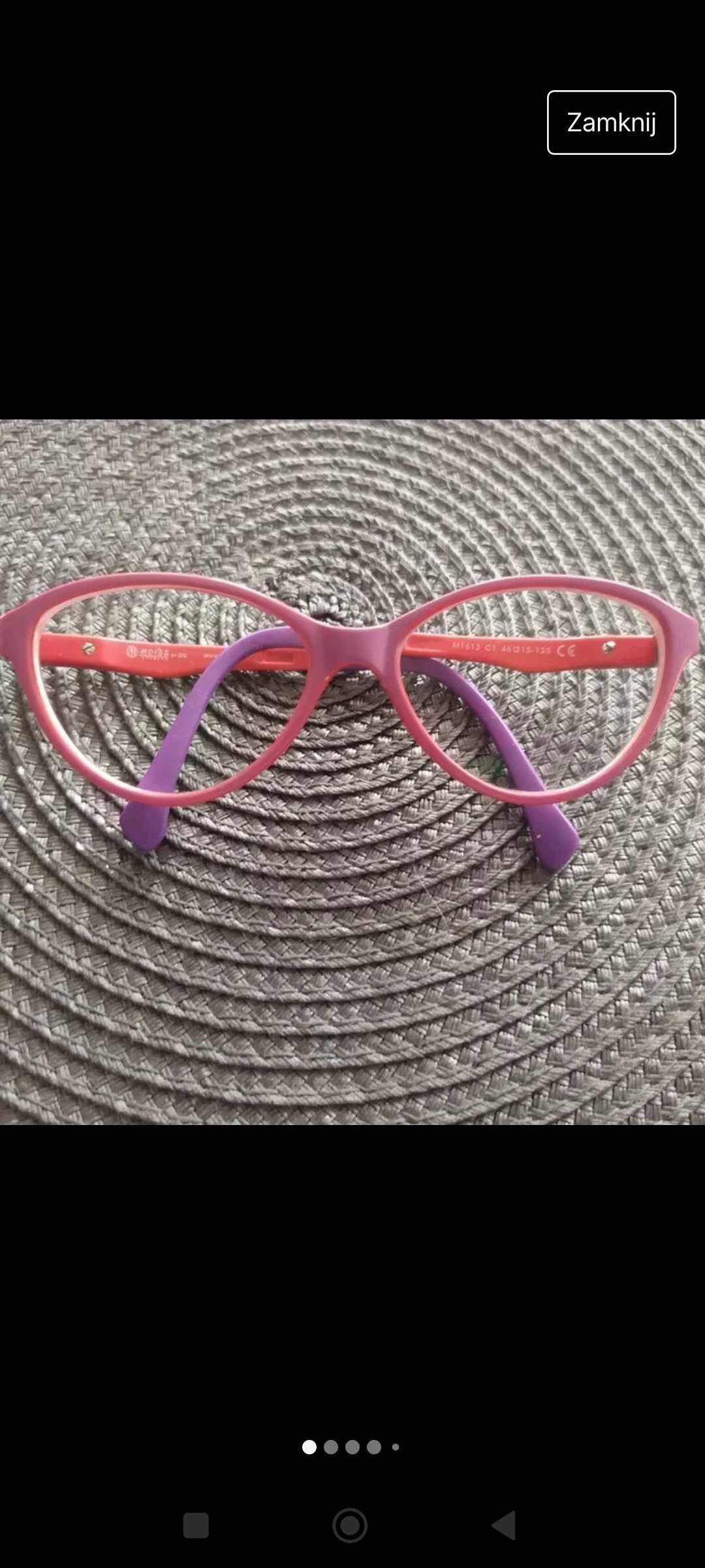 Moiss oprawki dla dziewczynki okulary 6-8 lat wyginane zauszniki
