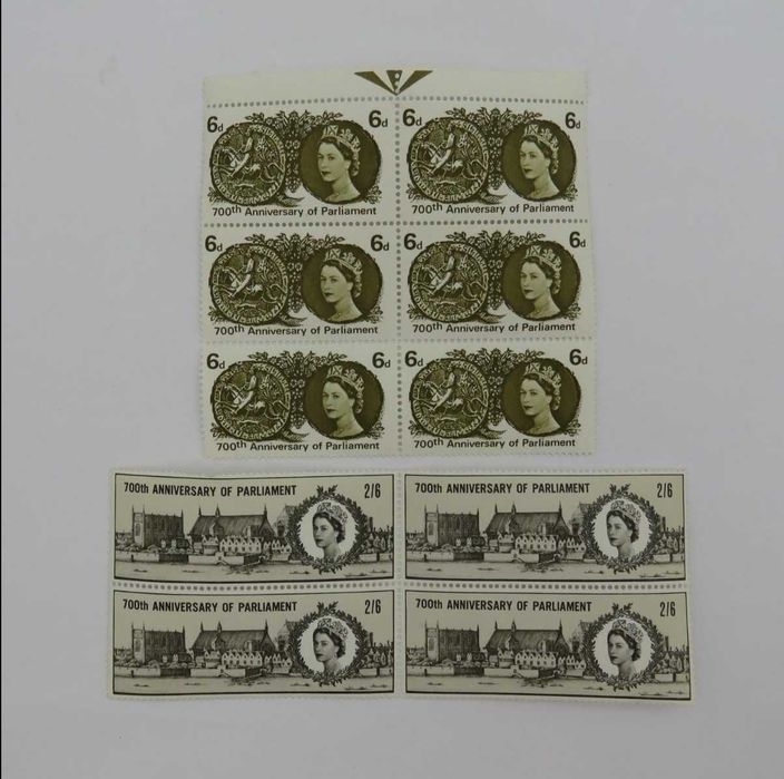 1965 Selos da Grã-Bretanha: Aniversário do Parlamento