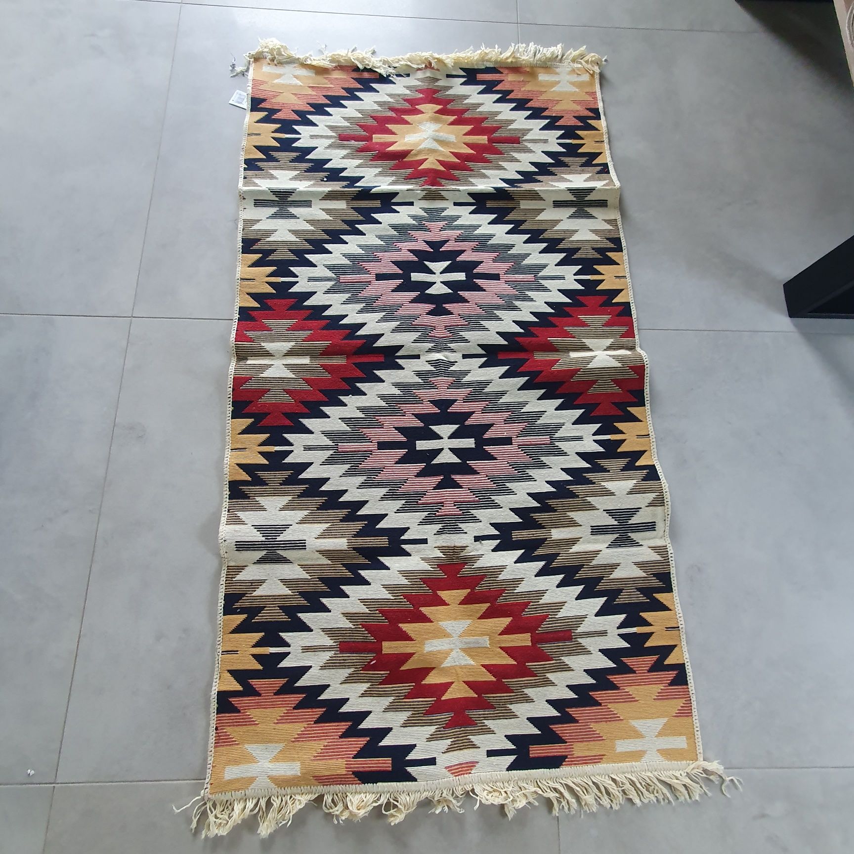 Nowy dywan BOHO 100% bawełna rustykalny dywanik