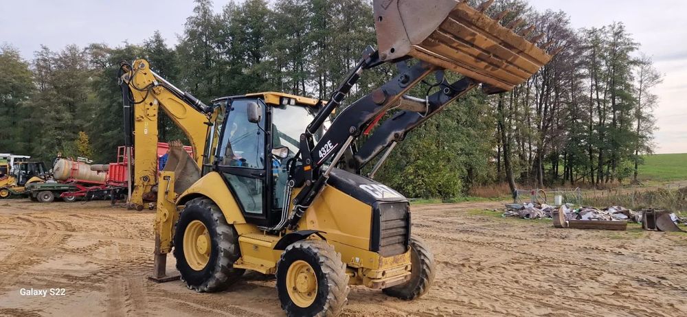 Caterpillar cat 432E 432 E oryginał przebieg 1 właściciel  3 łyżki 428 koparko ładowarka