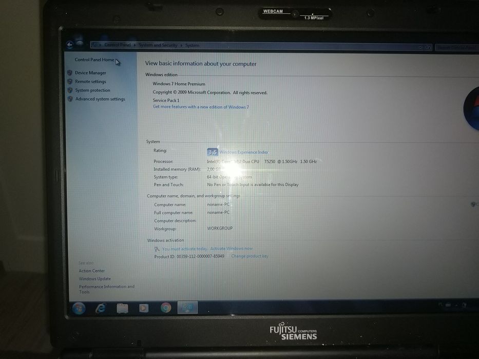 Laptop Fujitsu Siemens Amilo pi 2530