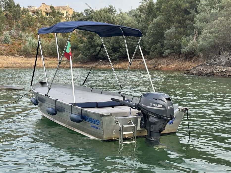Barco Aluminio Quicksilver 450 Motor 25HP c/ Start