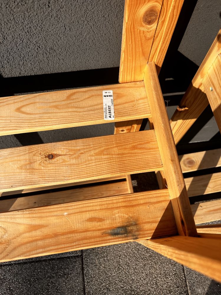dwa regaly Ikea Albert drewniane sosna