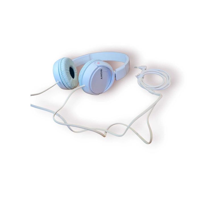 Auscultadores SONY MDR-ZX110 – com fio, cor branco –(nunca utilizados)