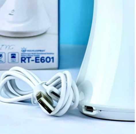 Настільна LED лампа Remax RT-E601 акумуляторна з годинником термометр