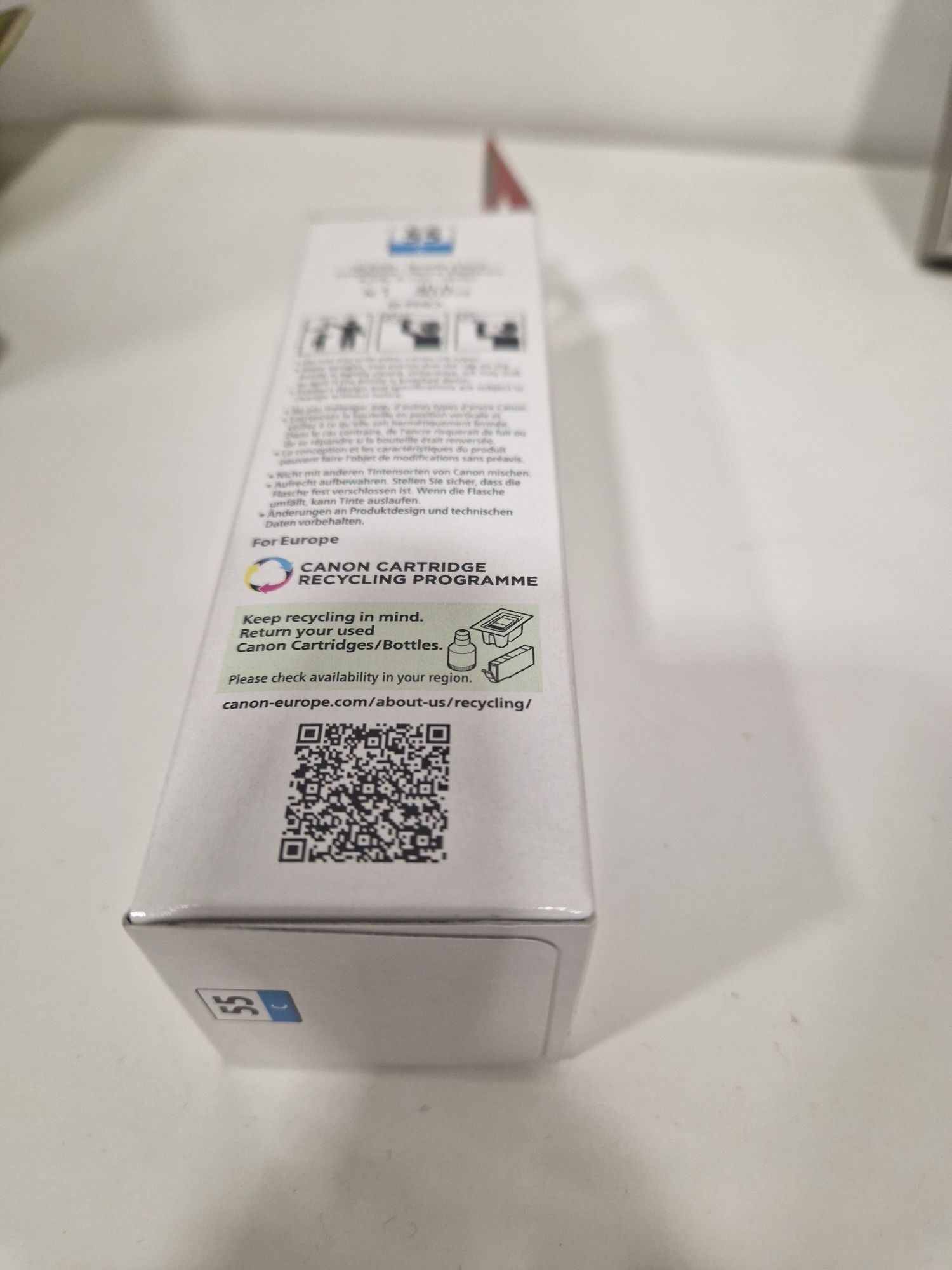 Garrafa de tinta cien 55C Canon PIXMA nova