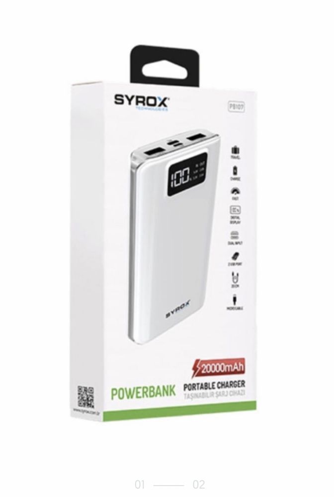 Повербанк , Power Bank Syrox PB107 20000 mAh