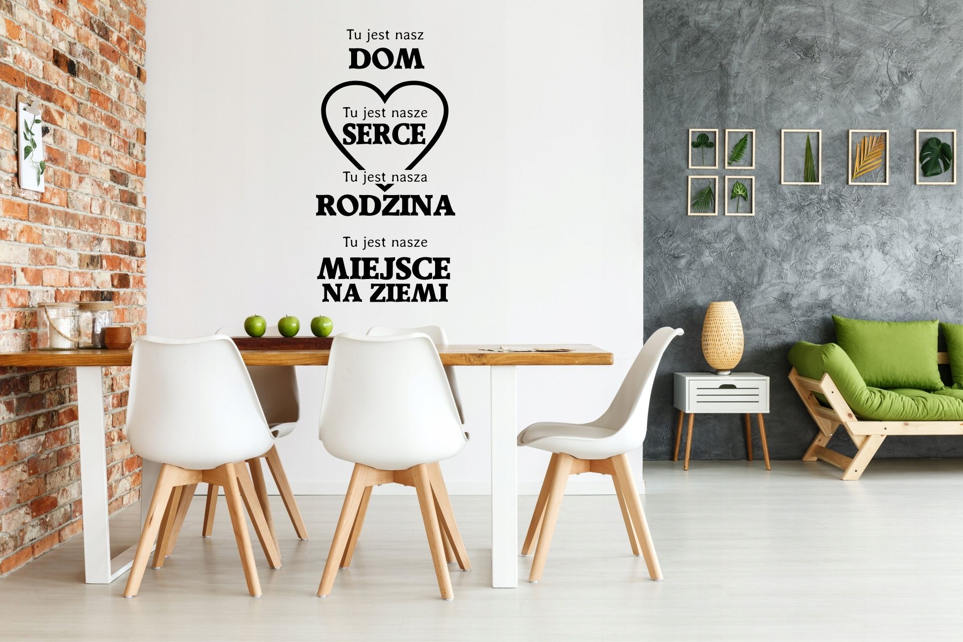 Naklejki na ścianę cytat cytaty DOM miłość ścienne 100x50cm