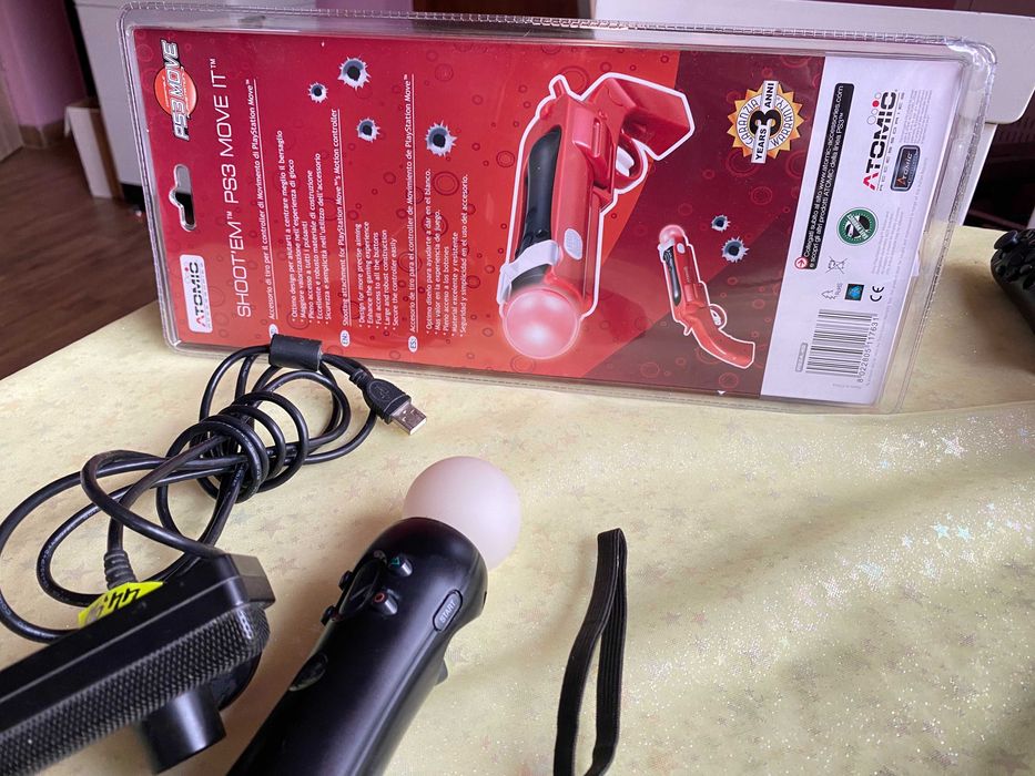 PS3 Kontroler Move + kamera ps3 + PlayStation Move Sharp Shooter (PS3)