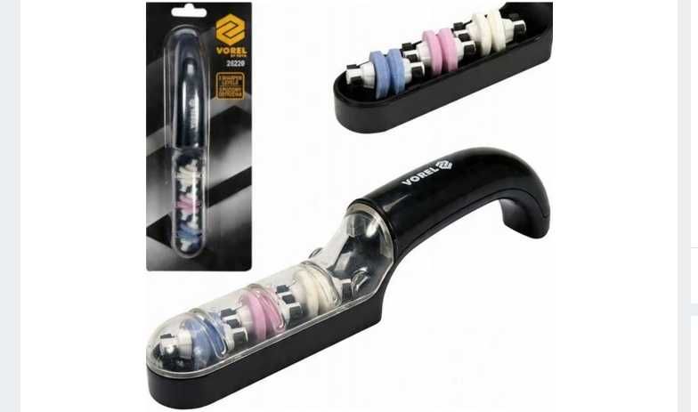 Ostrzałka do noży ceramiczna Vorel potrójna +GRATIS