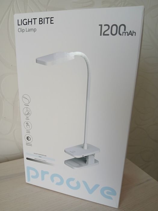 Настільна лампа Proove Light Bite 1200 mAh White (PLLB00010002) [11194