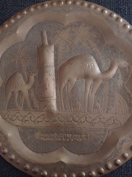 Stary talerz, płaskorzeźba,ozdoba wisząca