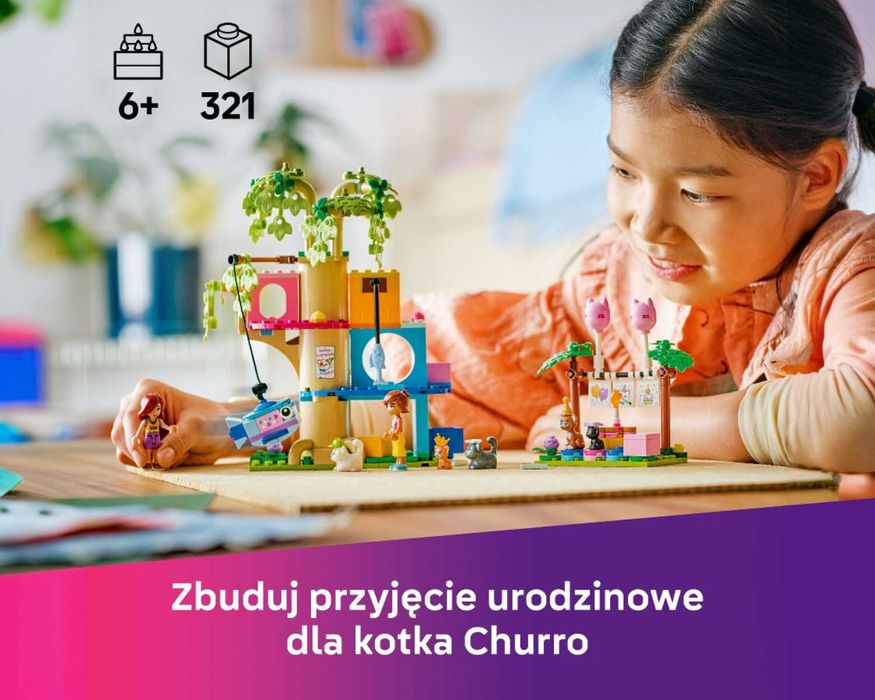 LEGO Friends WYJĄTKOWY Zestaw Kocie Przyjęcie Urodzinowe Z Figurkami