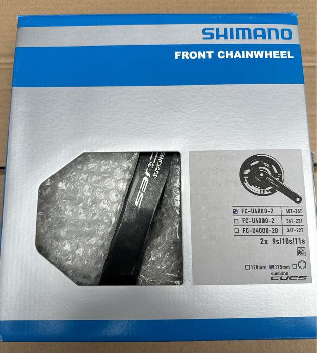 Shimano CUES FC-U4000-2 - 2x9/10/11s / 40-26T / 175mm
