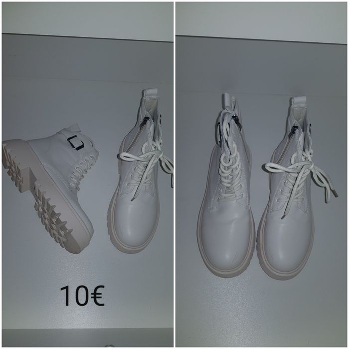 Botas e sapatos.