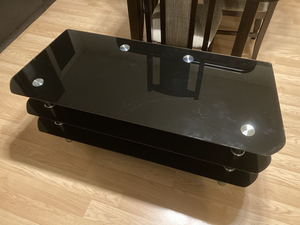 Stół szklany szafka pod telewizor