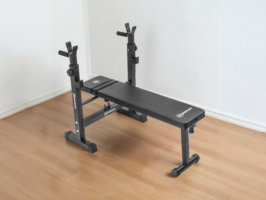 220KG ławka ławeczka płaska do ćwiczeń składana regulowane stojaki