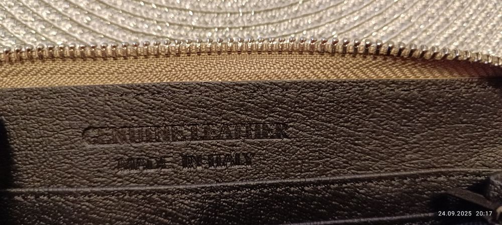 Torebka włoska skóra portfel i na telefon