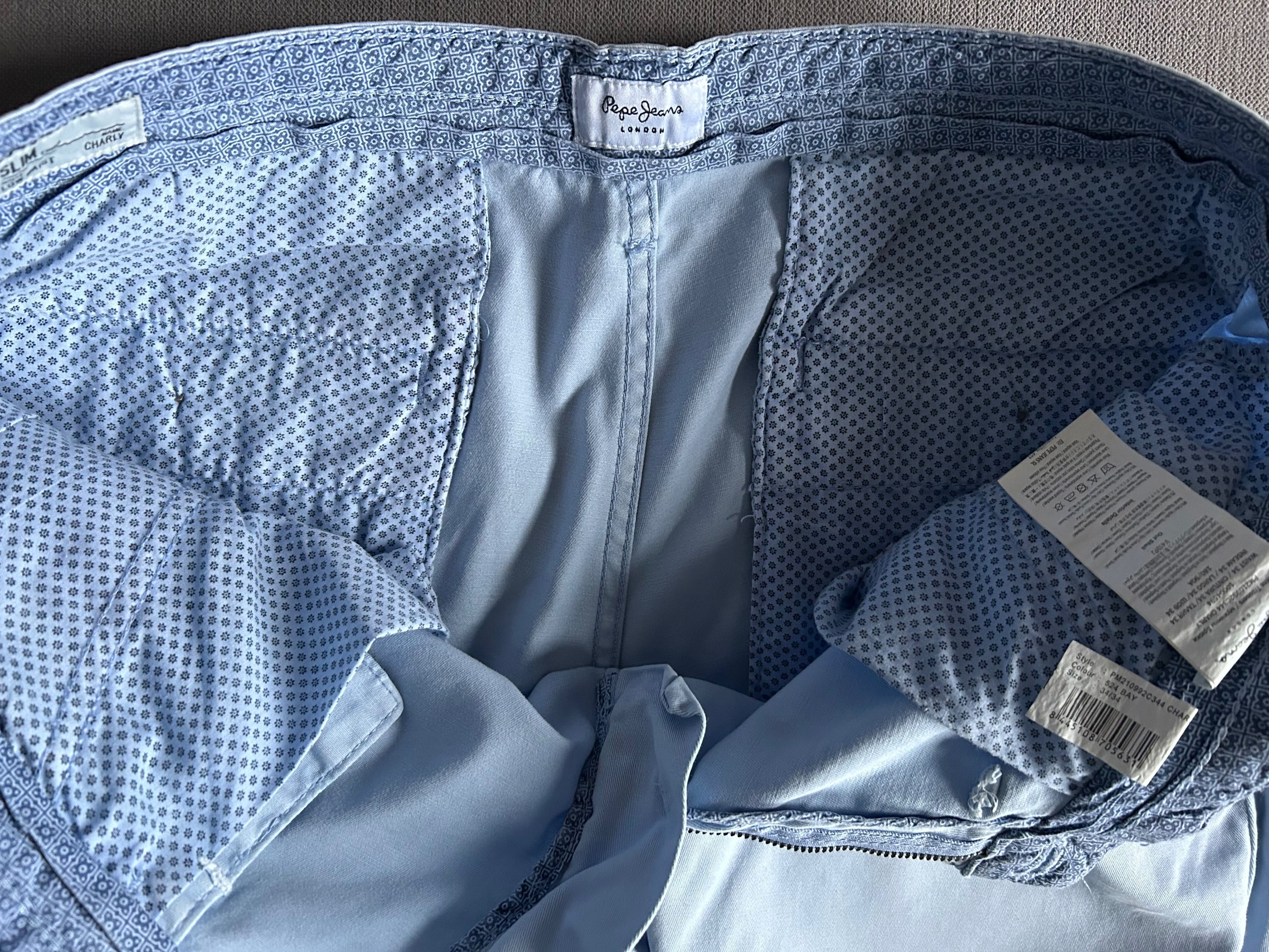 Pepe Jesns -70 % blue chinosy 34/34