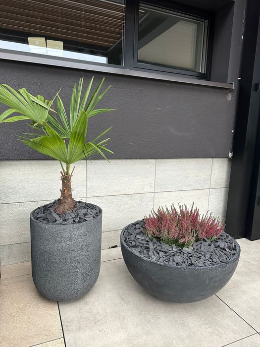 Donica półkula ovola misa betonowa donice betonowe duża osłonka