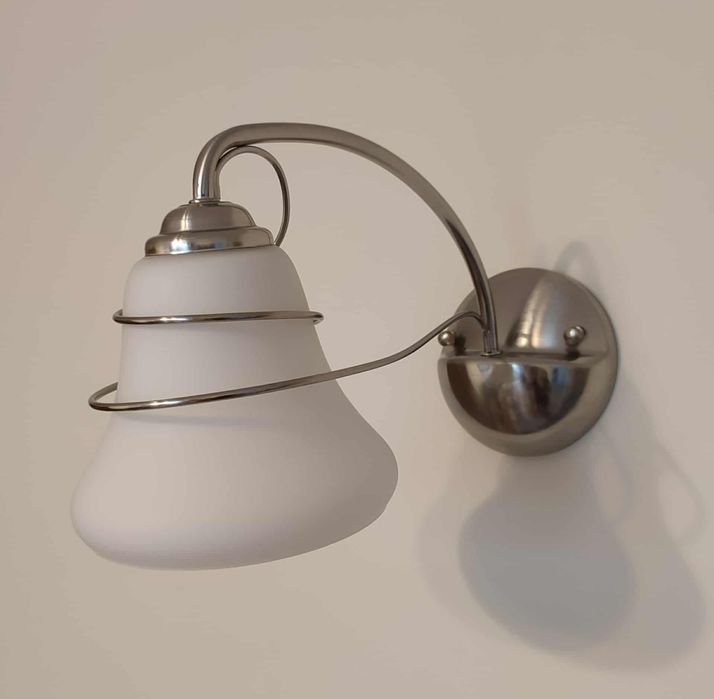 Kinkiet ścienny szklany klosz