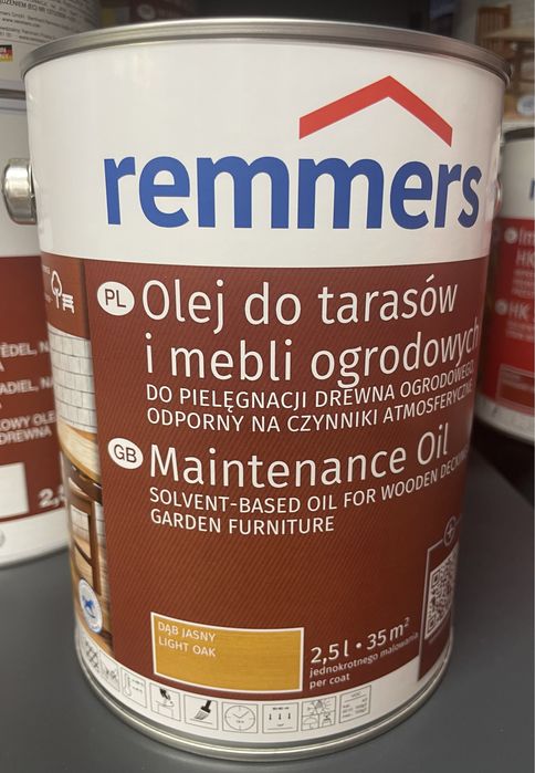 Olej do tarasów i mebli ogrodowych 2,5 l. Remmers Pflege-Ol