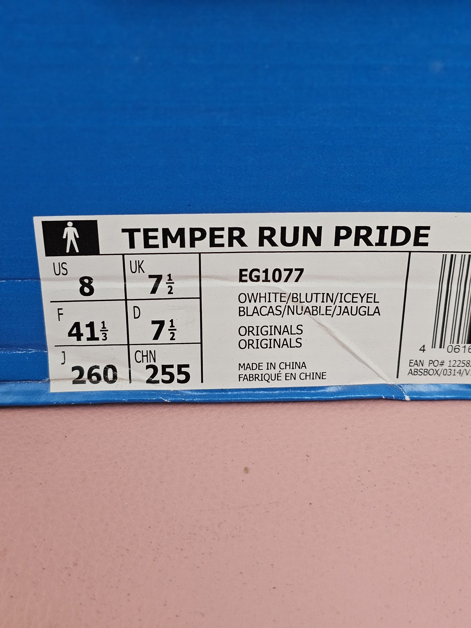 Buty nowe Adidas temer run pride Eu 41 ⅓  eg1077 wkładka 26cm