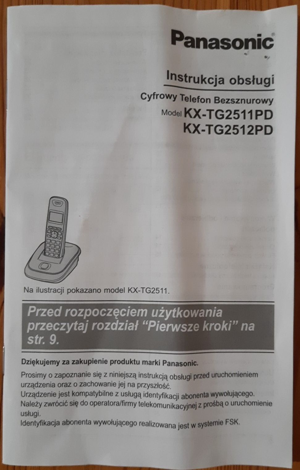 Telefon stacjonarny Panasonic KX-TG2511