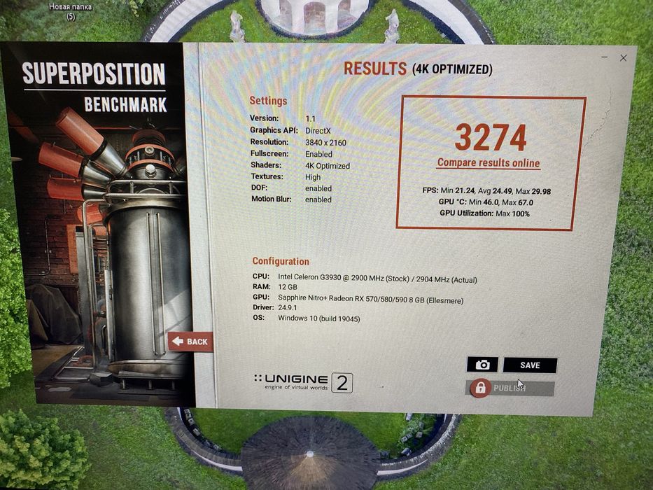 Відеокарта Sapphire RX 570 Nintro+ 8gb гарний стан.