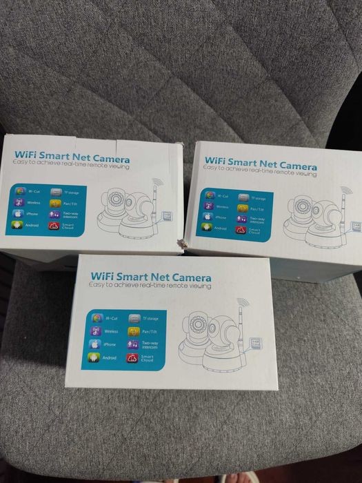 Kit 3 Câmeras Inteligentes de Interior