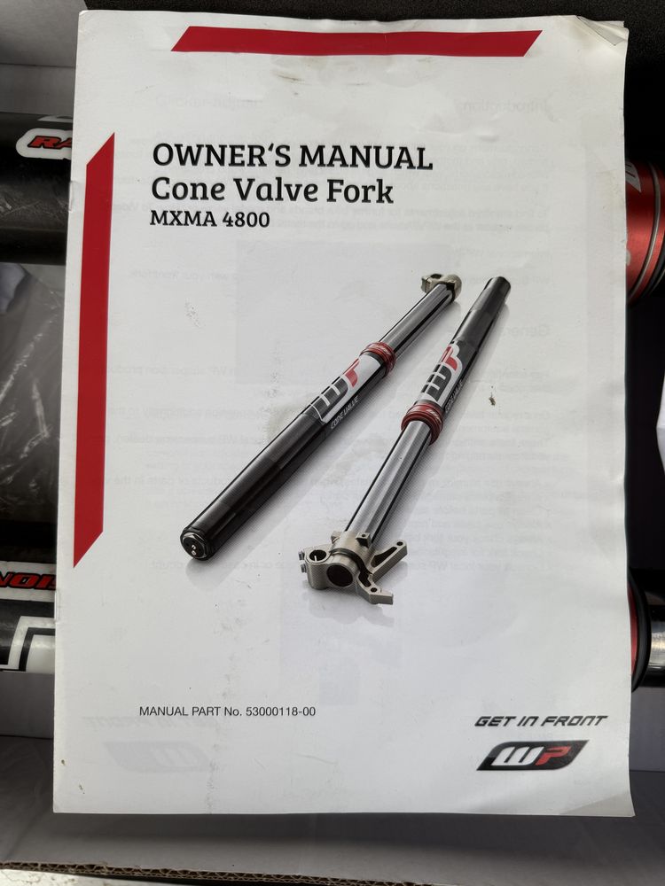 Amortecedores WP Cone Valve Fork MXMA 4800
