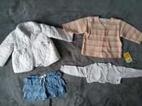 Paka/zestaw ubrań dla dziewczynki 74-80 25 sztuk