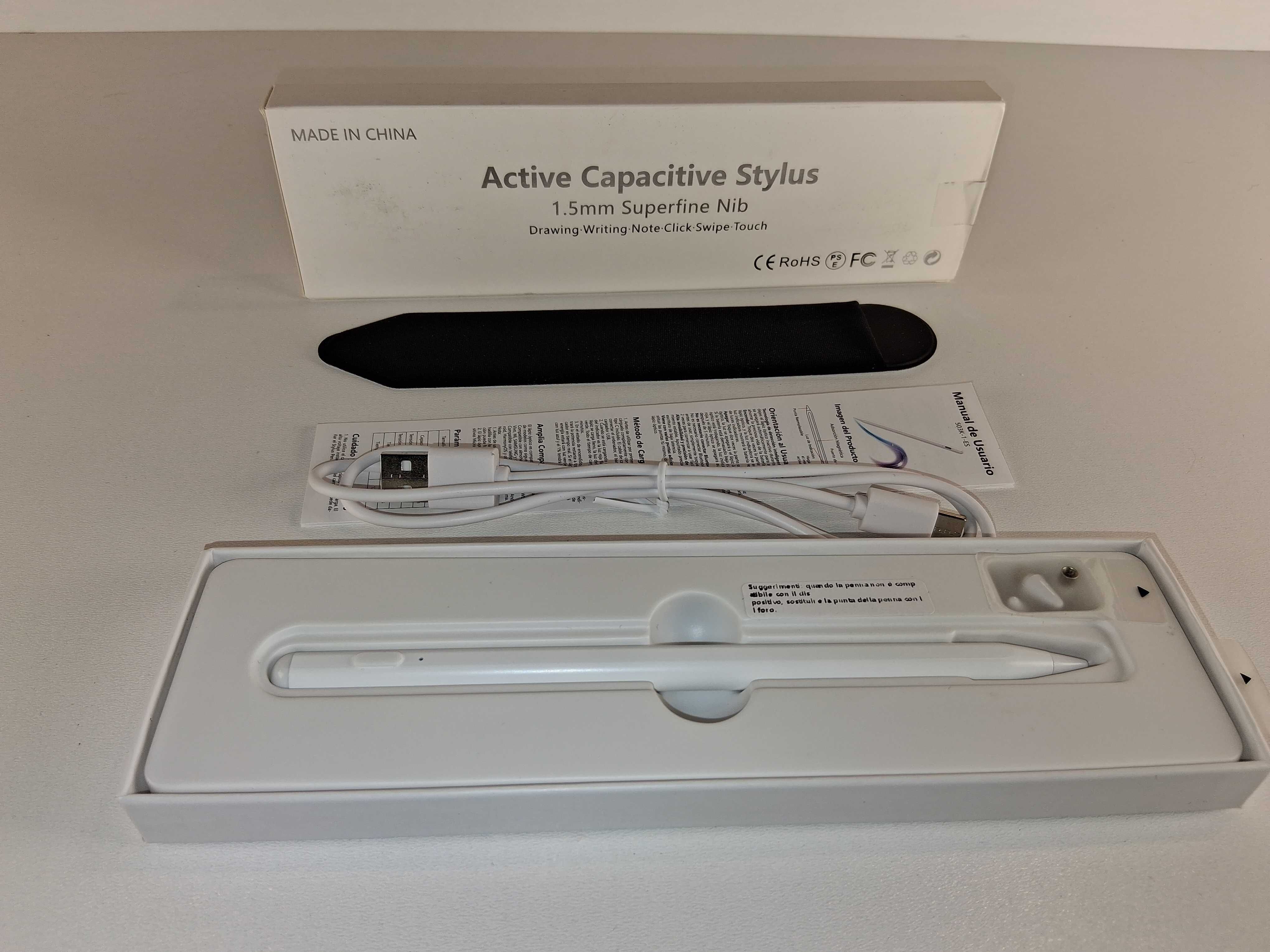 Y016 Active Capacitive Stylus Rysik Do Tabletów i Smartfonów Biały