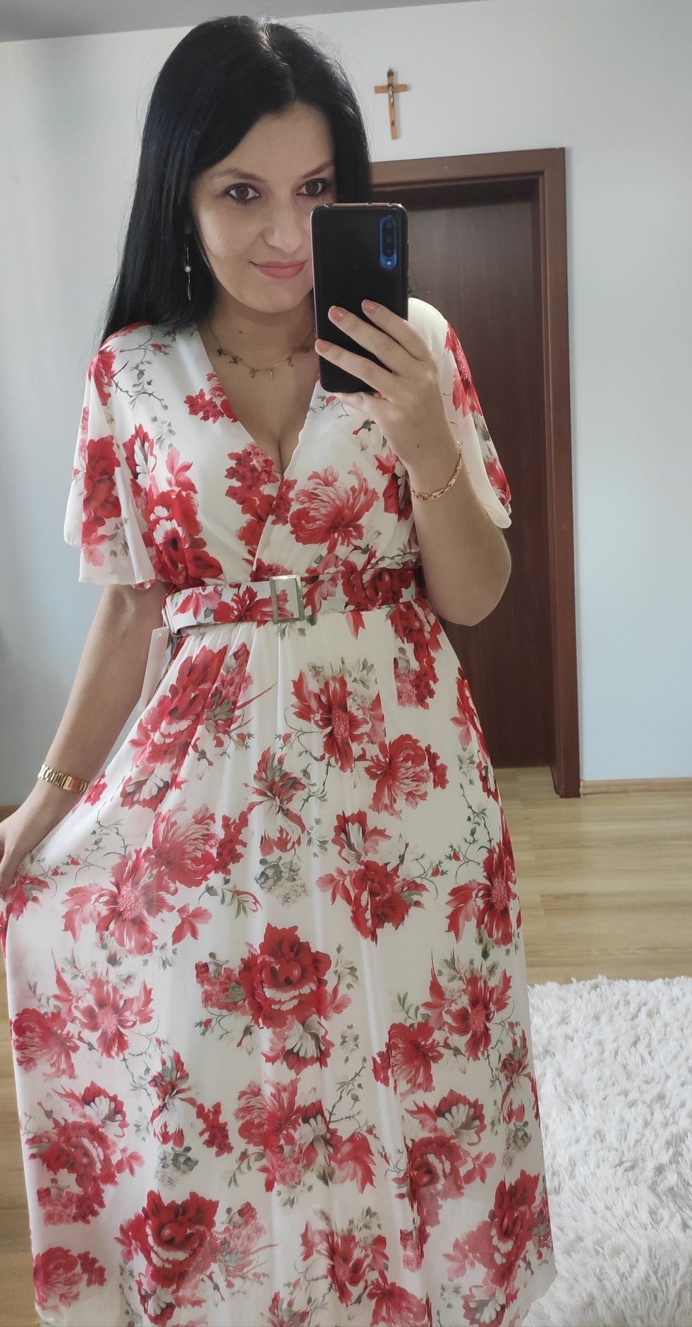 Sukienka długa maxi wesele impreza chrzciny