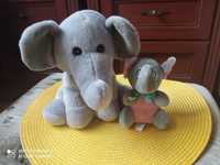 Dwa pluszowe słonie