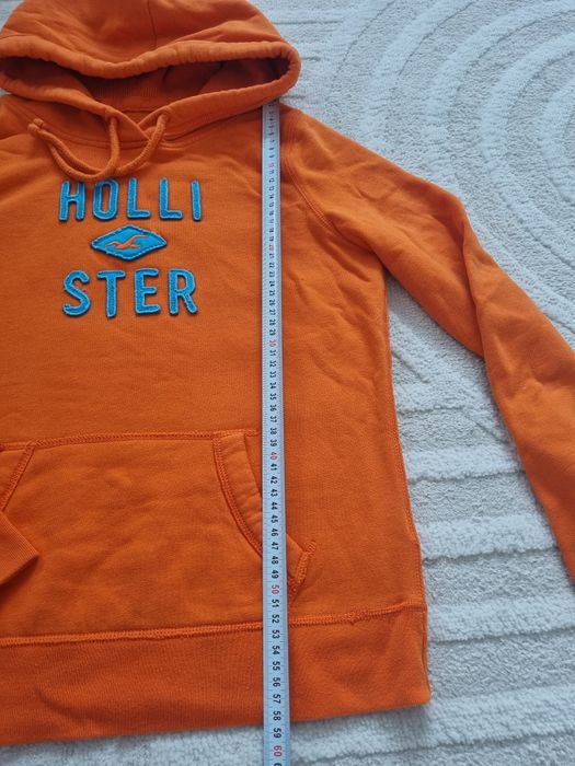 Bluza pomarańczowa z kapturem Hollister rozm M