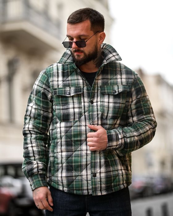 Мужская рубашка - куртка на зиму, утеплена сорочка, куртка