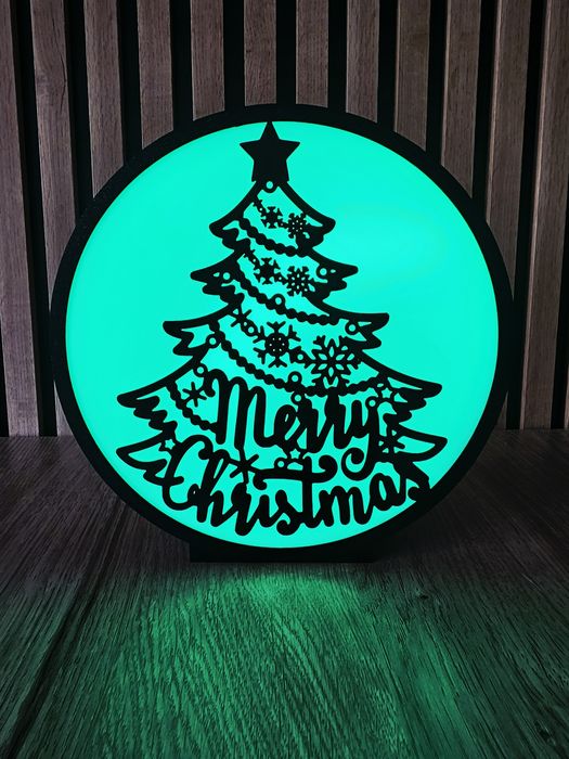 Świąteczna lampka nocna  LED RGB HandMade