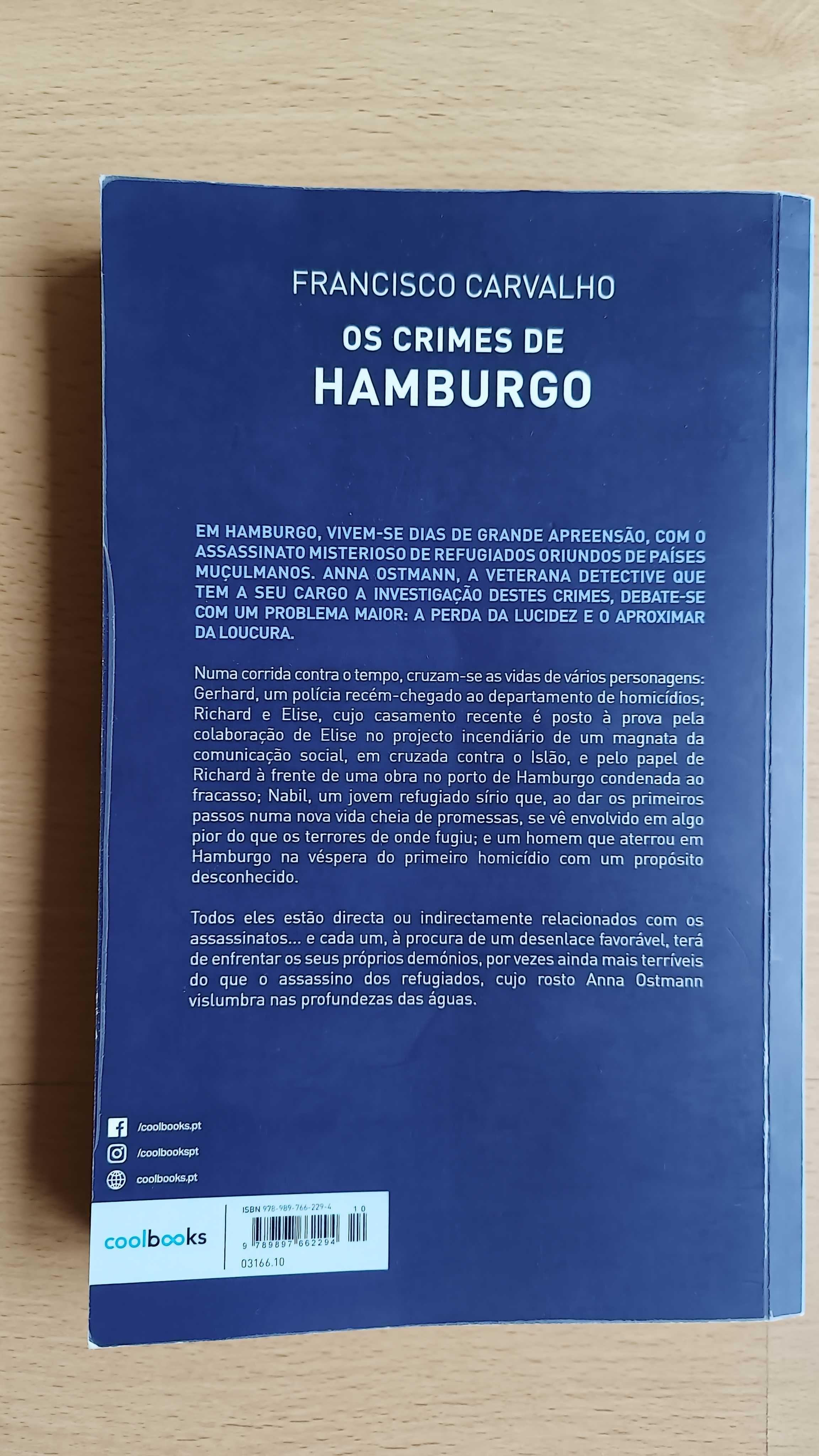 Livro "Os crimes de Hamburgo" de Francisco Carvalho