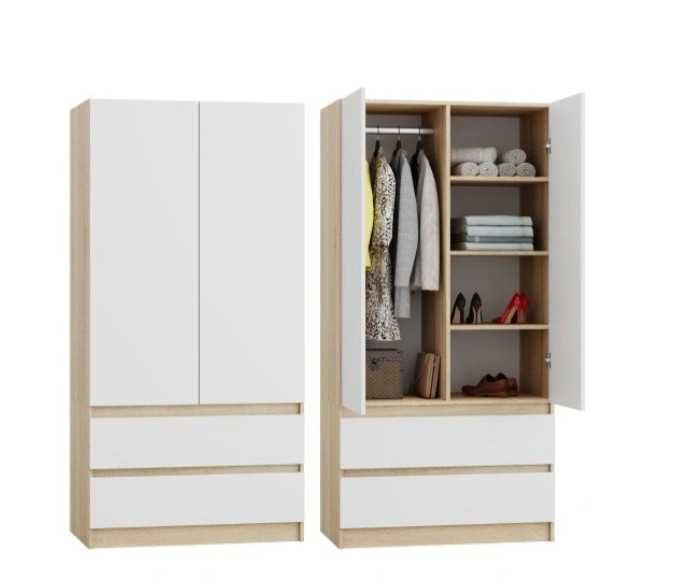 Szafa dwukolorowa 90x180x50