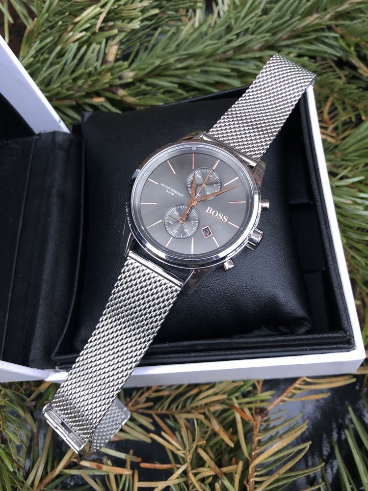 Zegarek Hugo Boss chronograf |Wysyłka gratis| bransoleta mesh oryginał