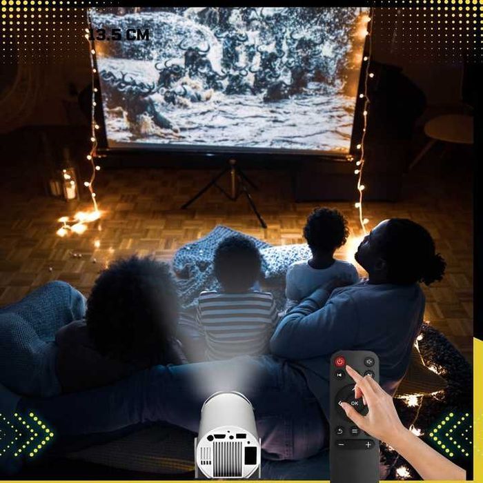 Projektor LED Rzutnik Mini Przenośny Android Wifi FULL HD Smart TV