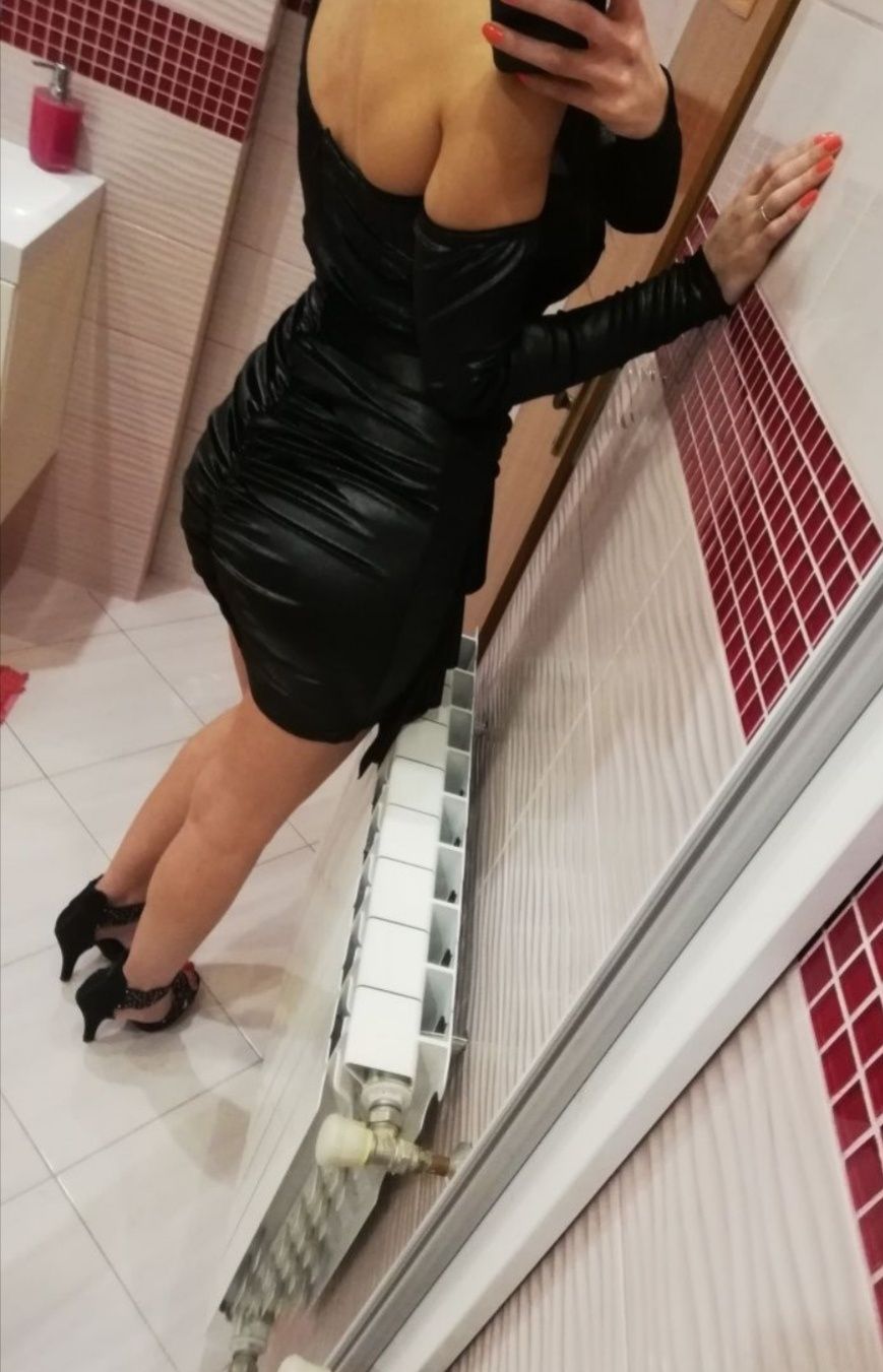 Czarna sukienka Lou 34 xs xs/s andrzejki panieński osiemnastka impreza