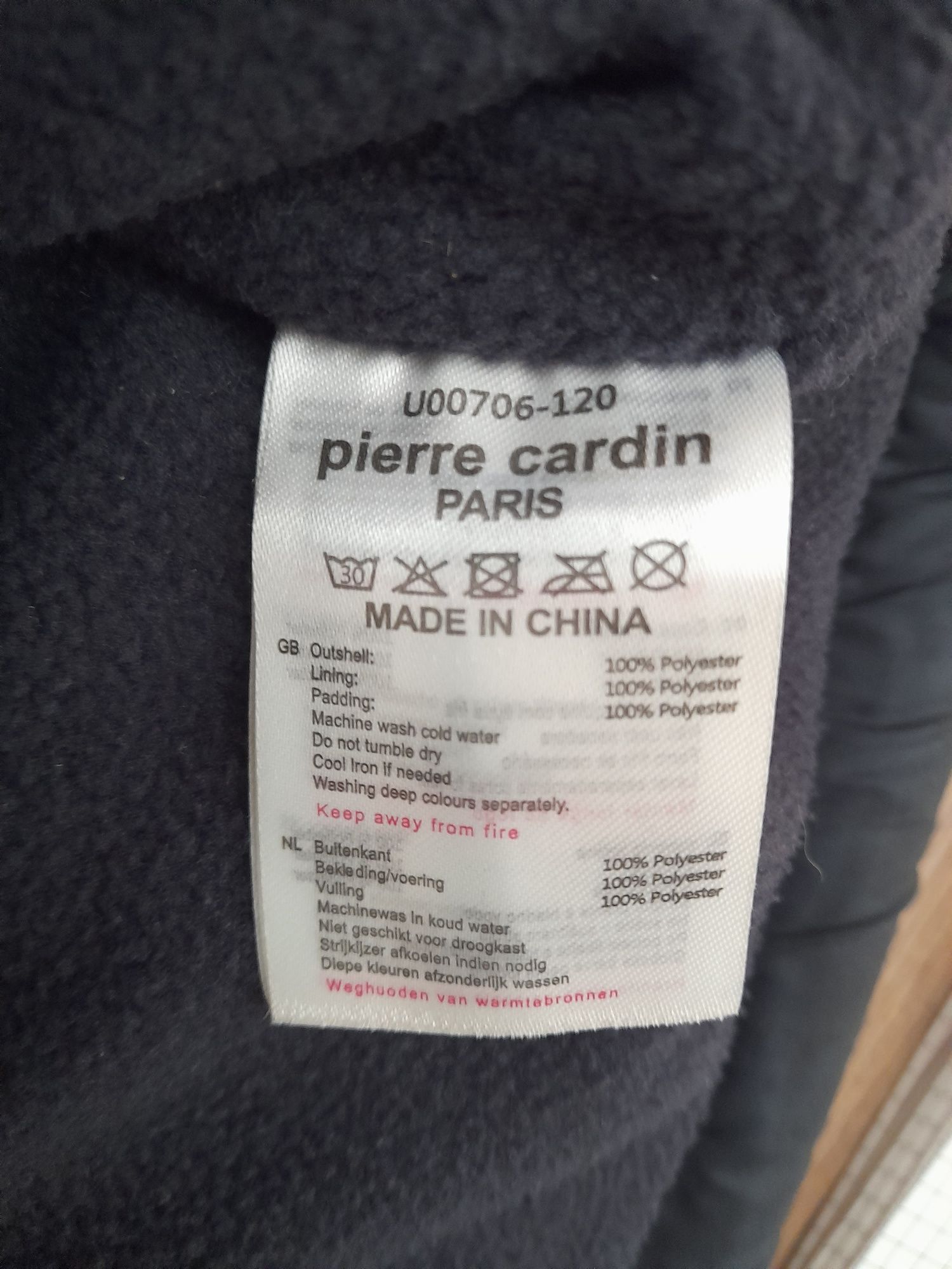 Pierre Cardin kamizelkę z kapturem rozmiar XL