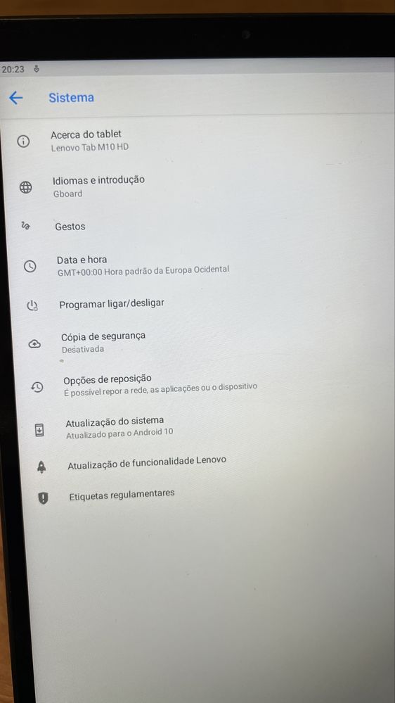 Tablet Lenovo tab M10 HD TB-X306F