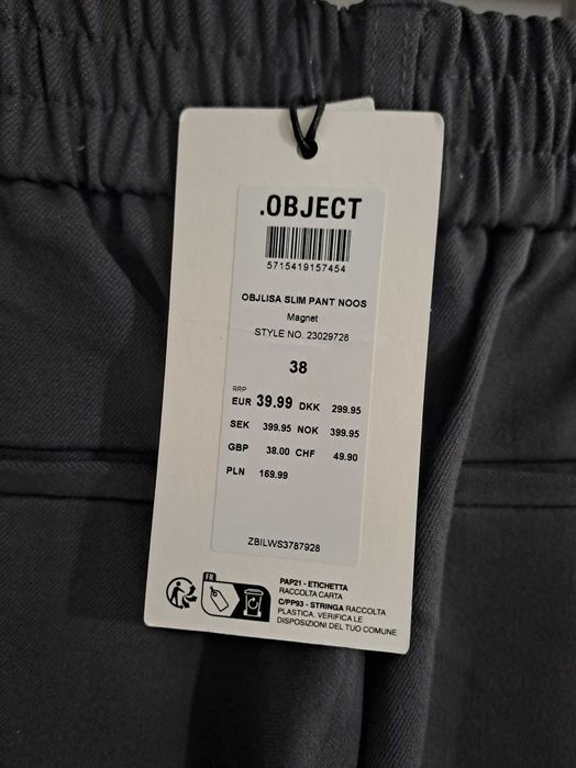 Spodnie damskie szare