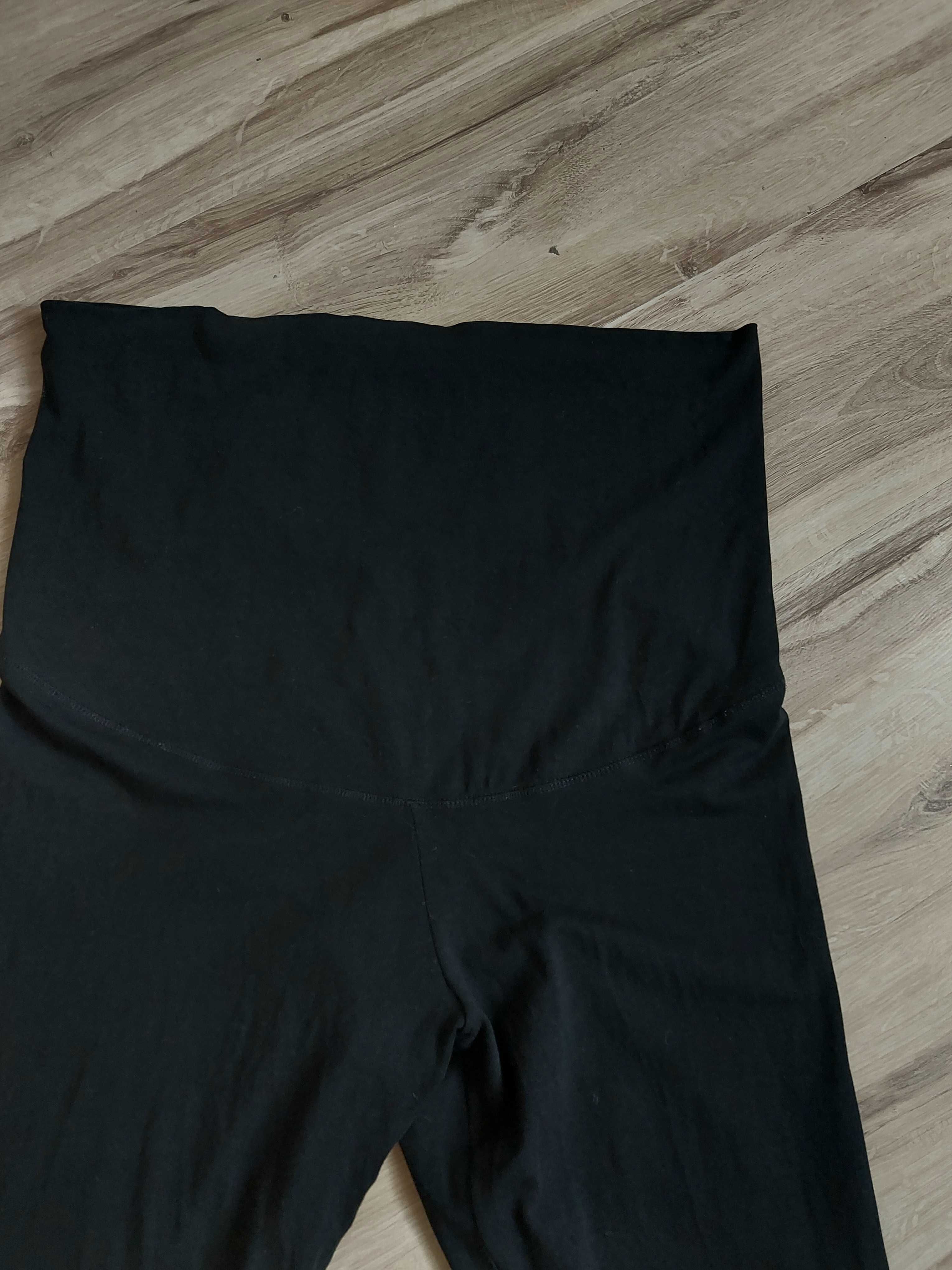 Czarne legginsy ciążowe XL h&m mama 42 spodnie