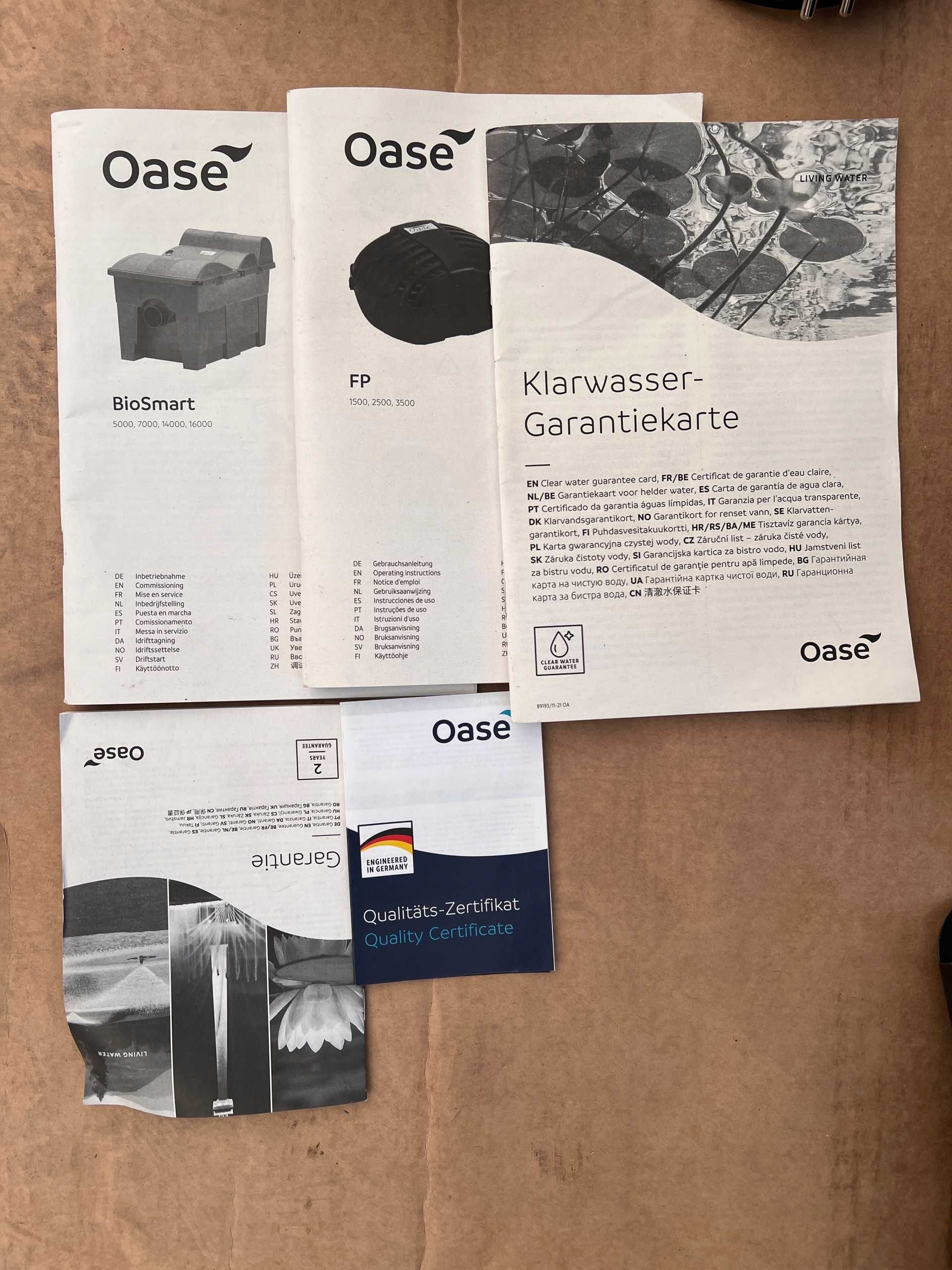 Oase biosmart Set 5000 zestaw filtr + UVC + pompa