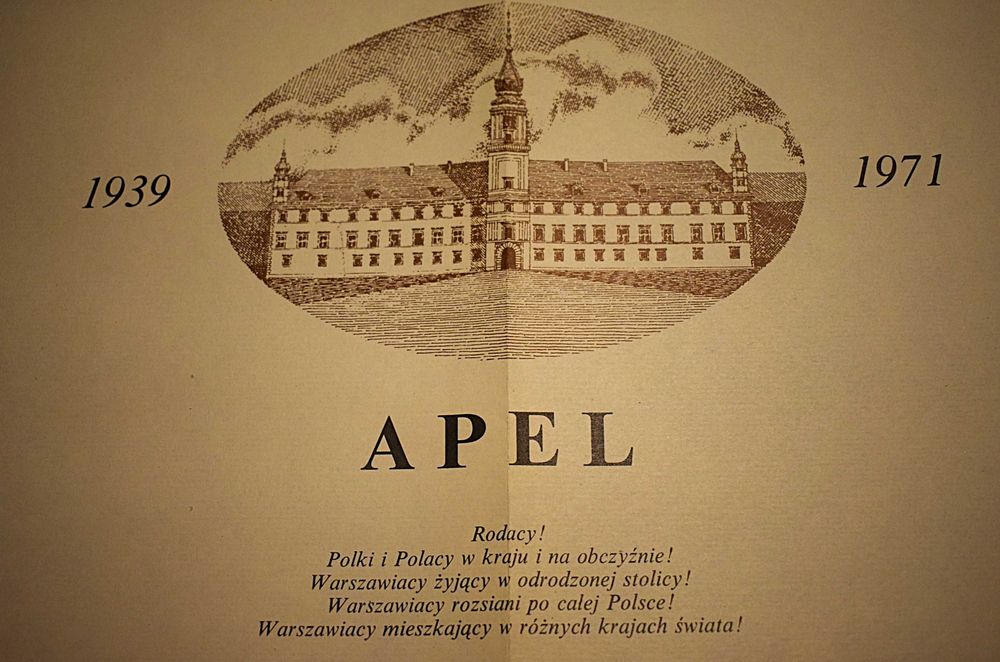 Zamek Królewski w Warszawie - Apele z 1971-74 ,trzy książki ,pocztówka
